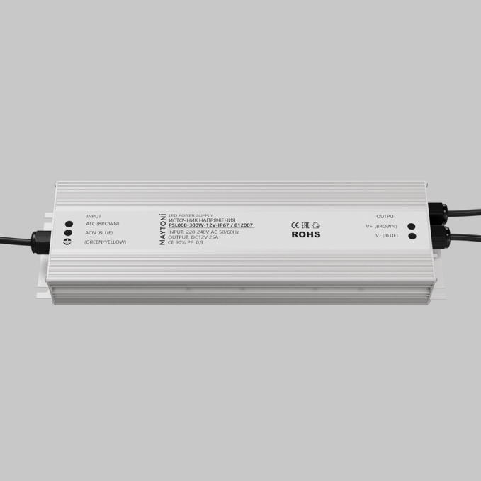 Источник напряжения PSL008 12В 300Вт IP67 812007, 812007, изображение 2 Источник напряжения PSL008 12В 300Вт IP67 812007, 812007, изображение 2