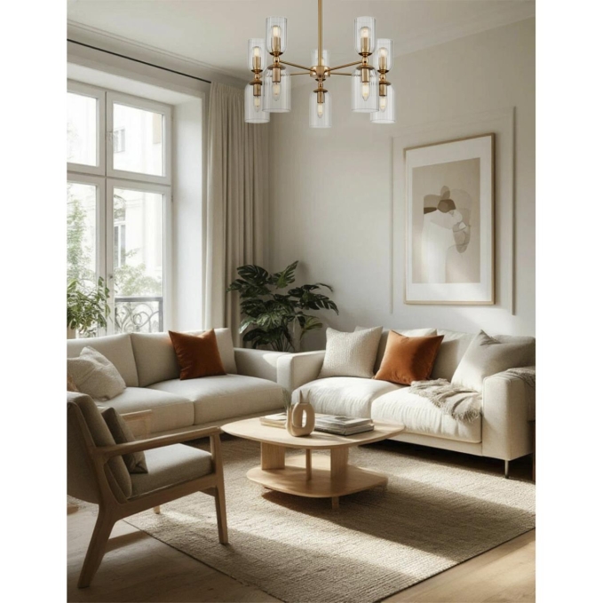 Люстра подвесная E14 10*40W 220V KASSIA MODERNI Люстра 132 LUMION 6586/10, фото в интерьере 1 Люстра подвесная E14 10*40W 220V KASSIA MODERNI Люстра 132 LUMION 6586/10, фото в интерьере 1