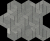 Мозаика Italon Metropolis Graphite Dark Mosaico Icon 28.6x34.7, 620110000156