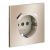 Накладка для розетки с заземлением и защитными шторками, с USB A+C, S70 Metal (платина), Voltum, VLSM001010