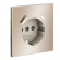 Накладка для розетки с заземлением и защитными шторками, с USB A+C, S70 Metal (платина), Voltum, VLSM001010