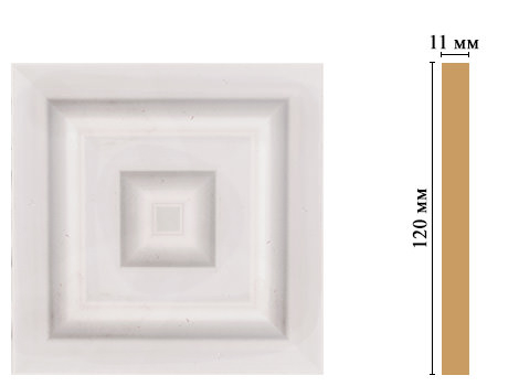 Вставка цветная Decomaster D206-60, 120x120x11 мм Вставка цветная Decomaster D206-60, 120x120x11 мм