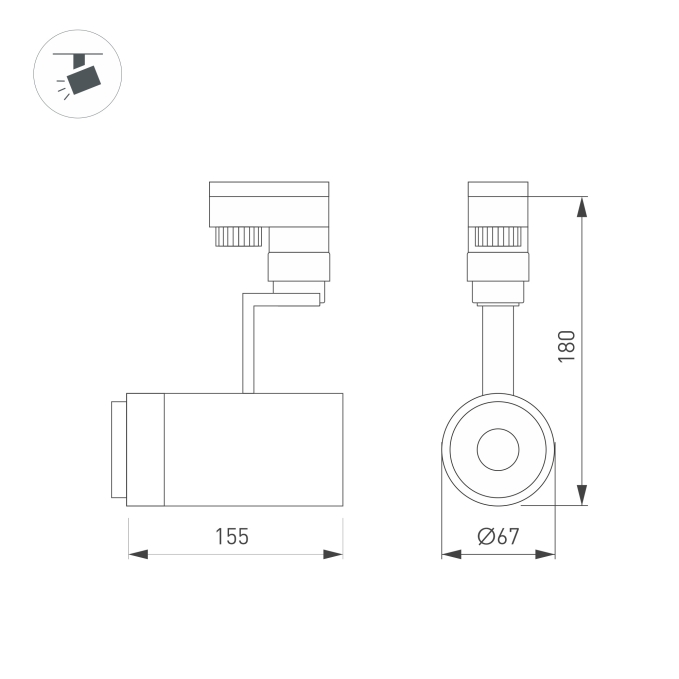 Светильник LGD-ZEUS-TRUECOLOR-4TR-R67-10W Warm3000 CRI98 (BK, 20-60 deg, 230V), Arlight, 031420, изображение 5 Светильник LGD-ZEUS-TRUECOLOR-4TR-R67-10W Warm3000 CRI98 (BK, 20-60 deg, 230V), Arlight, 031420, изображение 5