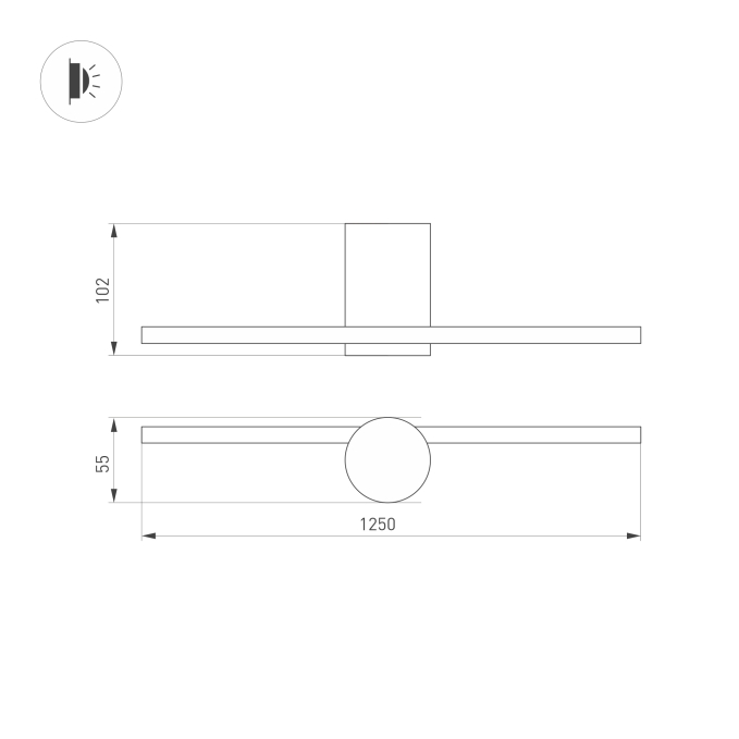 Светильник SP-VINCI-M-S1200x55-12W Warm3000 (BK, 110 deg, 230V), Arlight, 036931, изображение 4 Светильник SP-VINCI-M-S1200x55-12W Warm3000 (BK, 110 deg, 230V), Arlight, 036931, изображение 4