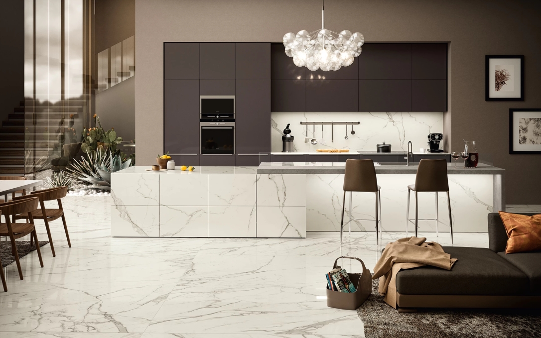 Керамогранит Atlas Concorde Plan Nero Marquina Silk 160x320, AJK2