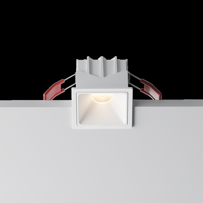 Встраиваемый светильник Альфа / Alfa LED 10 Вт 3000 К 60°, DL043-01-10W3K-SQ-W-1, изображение 2 Встраиваемый светильник Альфа / Alfa LED 10 Вт 3000 К 60°, DL043-01-10W3K-SQ-W-1, изображение 2
