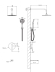Душевой комплект со смесителем Esko Lagos Gun Metal SET7in1LGGM хром встраиваемый Душевой комплект со смесителем Esko Lagos Gun Metal SET7in1LGGM хром встраиваемый