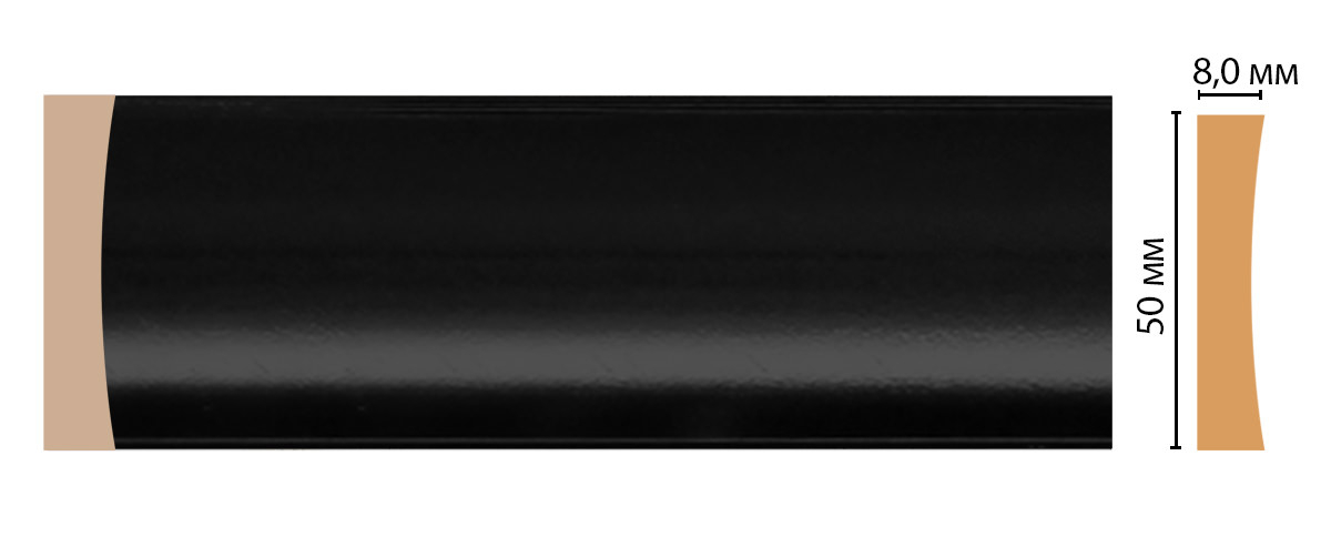 Молдинг Decomaster D045-195, 50x8x2400 мм Молдинг Decomaster D045-195, 50x8x2400 мм