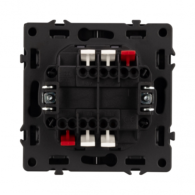 Механизм выключателя двухклавишный проходной LED SWT-NOBE-MKP2-SFPL-L-BK (230V, 10A), Arlight, 054267, изображение 4 Механизм выключателя двухклавишный проходной LED SWT-NOBE-MKP2-SFPL-L-BK (230V, 10A), Arlight, 054267, изображение 4