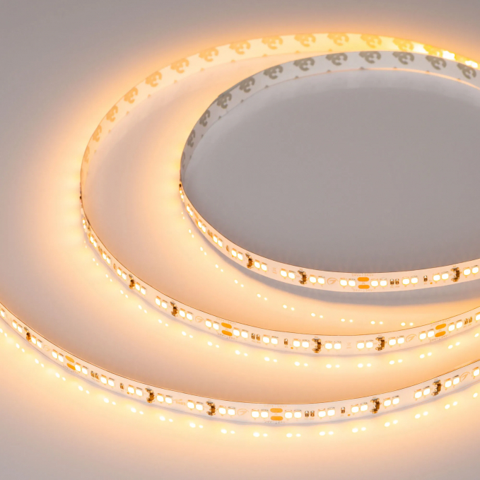 Светодиодная лента RT-A168-10mm 24V Dim-To-Warm (14.4 W/m, IP20, 2835, 5m), Arlight, 033606, изображение 1 Светодиодная лента RT-A168-10mm 24V Dim-To-Warm (14.4 W/m, IP20, 2835, 5m), Arlight, 033606, изображение 1