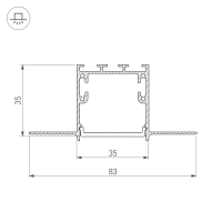 Угол SL-LINIA32-FANTOM-135, Arlight, 030093