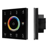 Панель Sens SMART-P67-MULTI Black (230V, 4 зоны, 2.4G), Arlight, 028322 Панель Sens SMART-P67-MULTI Black (230V, 4 зоны, 2.4G), Arlight, 028322