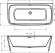 Ванна акриловая Riho Adore 180x85 B086002005 пристенная Ванна акриловая Riho Adore 180x85 B086002005 пристенная