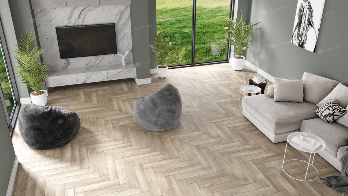 Каменный ламинат SPC Alpine Floor Parquet Light Дуб Натуральный Отбеленный, ЕСО 13-5 MC