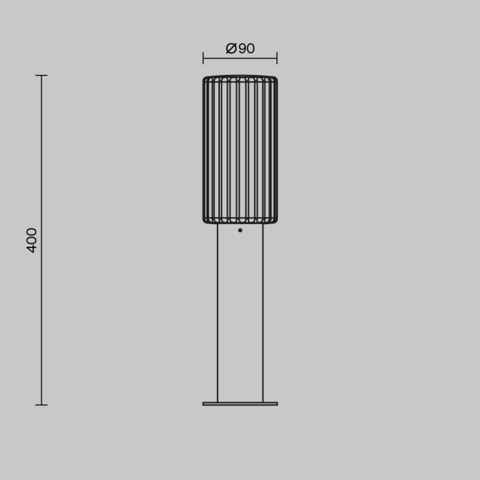Ландшафтный светильник Рубчик / Rib E27x1 23Вт IP 65, O502FL-01B, изображение 6