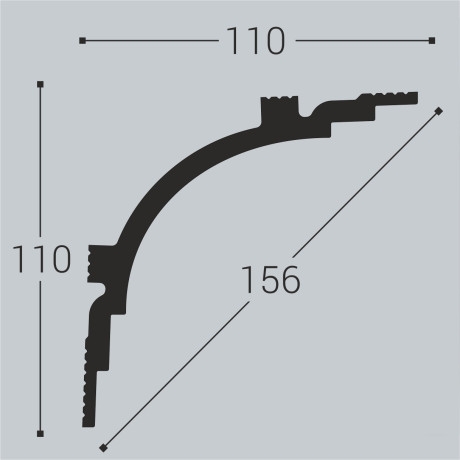 Карниз Bello Deco К14 110-110