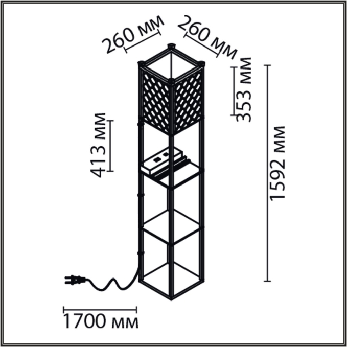 Торшер Е27 1*60W 220V PRACTIC COMFI LN26 460 LUMION 8093/1F, схема товара Торшер Е27 1*60W 220V PRACTIC COMFI LN26 460 LUMION 8093/1F, схема товара