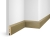 Плинтус Cosca Decor ЕP07 NanoFlex дуб Прованс, 80x16x2400 мм, МДФ