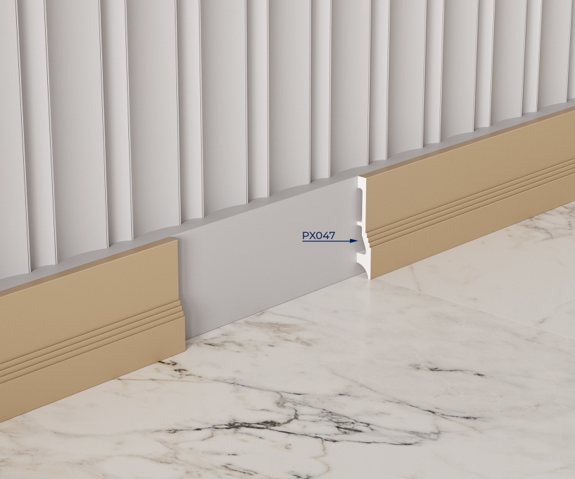 Плинтус Cosca Decor PX047, 112х20x2000 мм, Экополимер Плинтус Cosca Decor PX047, 112х20x2000 мм, Экополимер
