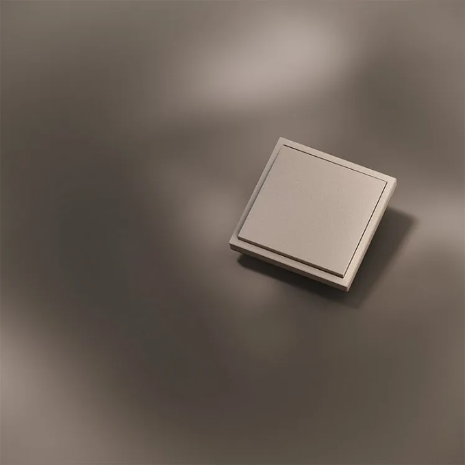 Клавиша для выключателя/переключателя одноклавишного, S70 Metal (платина), Voltum, VLSM000110