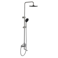 Душевая стойка со смесителем Esko Lagos Gun Metal ST205LGGM оружейная сталь матовая Душевая стойка со смесителем Esko Lagos Gun Metal ST205LGGM оружейная сталь матовая