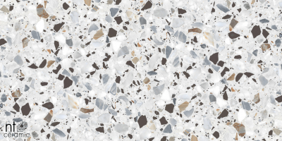 Керамогранит NT Ceramic Terrazzo White 60x120, NTT99606M Керамогранит NT Ceramic Terrazzo White 60x120, NTT99606M