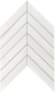 Мозаика Atlas Concorde Marvel Stone Bianco Dolomite Chevron Wall 30.5x25, 9SCD