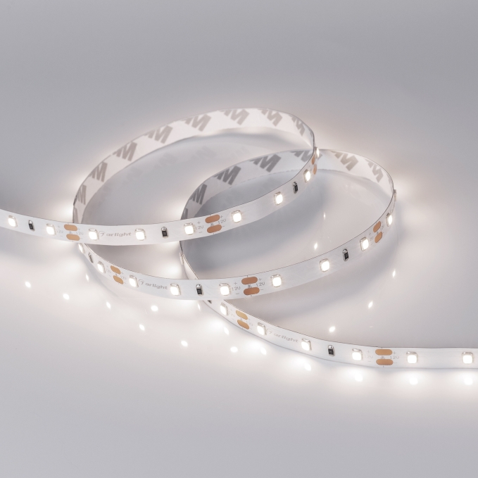 Светодиодная лента RT-A60-8mm 12V Day4000 CRI98 (4.8 W/m, IP20, 2835, 5m), Arlight, 021419(2), изображение 2 Светодиодная лента RT-A60-8mm 12V Day4000 CRI98 (4.8 W/m, IP20, 2835, 5m), Arlight, 021419(2), изображение 2