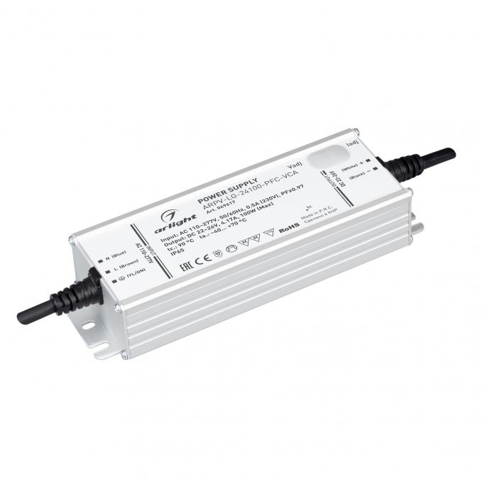 Блок питания ARPV-LG-24100-PFC-VCA (22-26V, 4.17A, 100W), Arlight, 049617, изображение 1 Блок питания ARPV-LG-24100-PFC-VCA (22-26V, 4.17A, 100W), Arlight, 049617, изображение 1