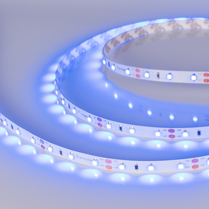 Светодиодная лента RT-A60-8mm 12V Blue (4.8 W/m, IP20, 2835, 5m), Arlight, 010523(3), изображение 2 Светодиодная лента RT-A60-8mm 12V Blue (4.8 W/m, IP20, 2835, 5m), Arlight, 010523(3), изображение 2