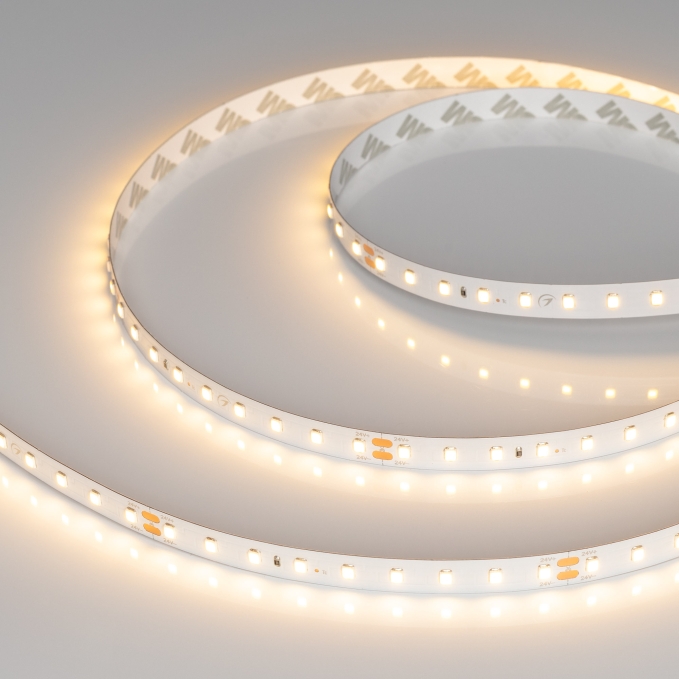 Светодиодная лента RT-A90-10mm 24V Warm2700 (4.8 W/m, IP20, 2835, 5m), Arlight, 038777, изображение 2