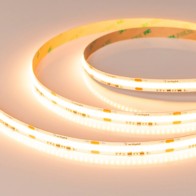 Светодиодная лента COB-X560-10mm 24V Dim-To-Warm (14 W/m, IP20, 5m), Arlight, 051296, изображение 4