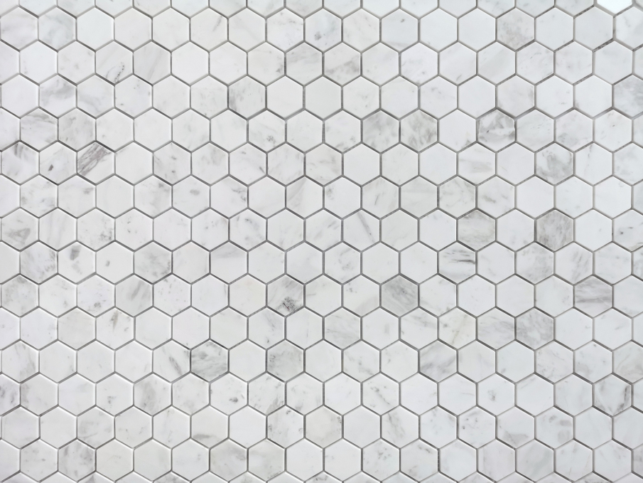 Мозаика LeeDo Dolomiti bianco hex 23x40x7 Мозаика LeeDo Dolomiti bianco hex 23x40x7