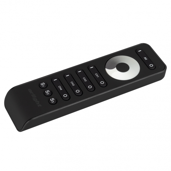Пульт SMART-R33-DIM Black (4 канала, 2.4G), Arlight, 032941, изображение 1 Пульт SMART-R33-DIM Black (4 канала, 2.4G), Arlight, 032941, изображение 1