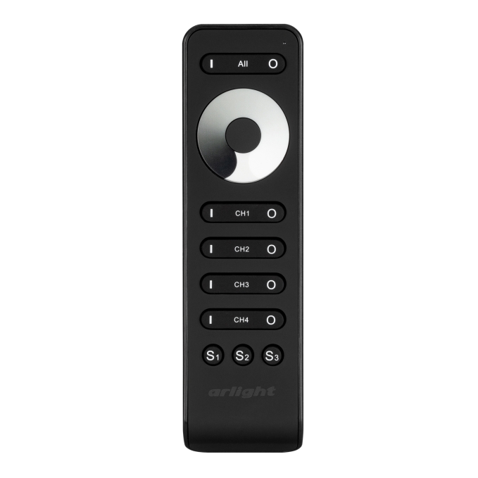 Пульт SMART-R33-DIM Black (4 канала, 2.4G), Arlight, 032941, изображение 2 Пульт SMART-R33-DIM Black (4 канала, 2.4G), Arlight, 032941, изображение 2