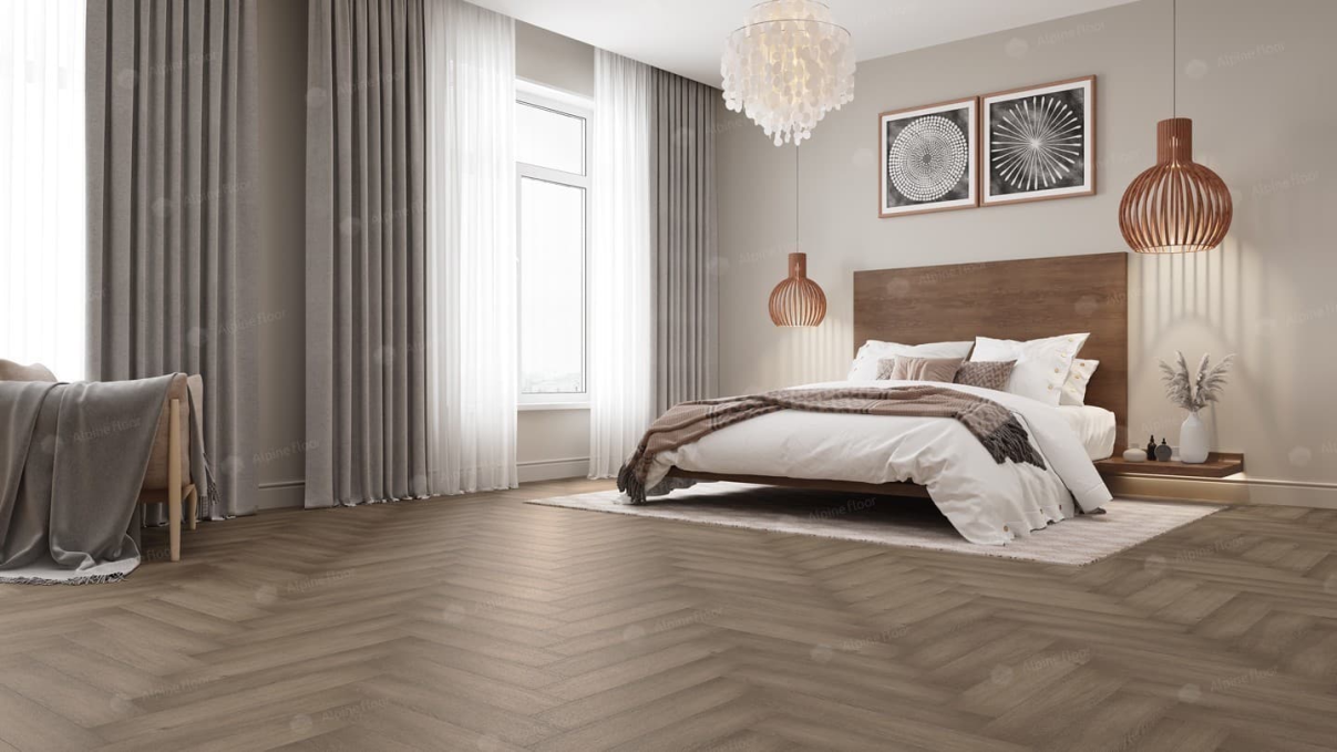 Каменный ламинат SPC Alpine Floor Parquet Light Дуб Насыщенный, ЕСО 13-7 MC