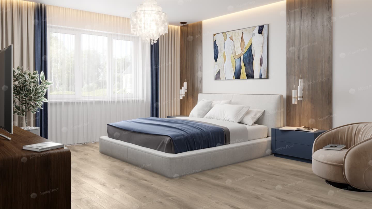 Каменный ламинат SPC (ABA) Alpine Floor Premium XL Дуб Натуральный Отбеленный, ECO 7-5 MC