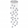 Люстра каскадная LED 120W 4000K 6000Лм JEMSTONE L-VISION ODL25 561 ODEON LIGHT 5084/120L, изображение 1 Люстра каскадная LED 120W 4000K 6000Лм JEMSTONE L-VISION ODL25 561 ODEON LIGHT 5084/120L, изображение 1