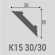 Карниз Bello Deco К15 30-30