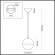 Подвес E27 1*40W PINGA PENDANT ODL22 393 ODEON LIGHT 4958/1, схема товара Подвес E27 1*40W PINGA PENDANT ODL22 393 ODEON LIGHT 4958/1, схема товара