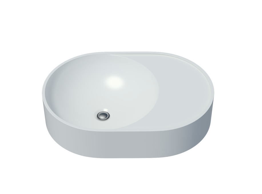 Накладная раковина Madera Luna 4627173210720 50 см белая глянцевая