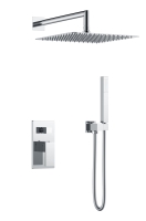 Душевой комплект со смесителем Boheme Qubic 474-3-CR хром