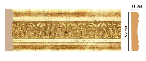 Молдинг Decomaster 164-126 ДМ, 59x11x2400 мм