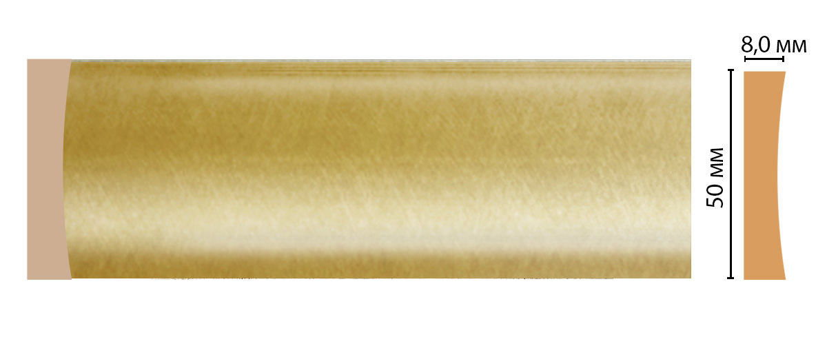 Молдинг Decomaster D045-374, 50x8x2400 мм Молдинг Decomaster D045-374, 50x8x2400 мм