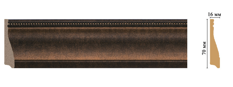 Плинтус напольный Decomaster 193-56, 70x16x2400 мм Плинтус напольный Decomaster 193-56, 70x16x2400 мм