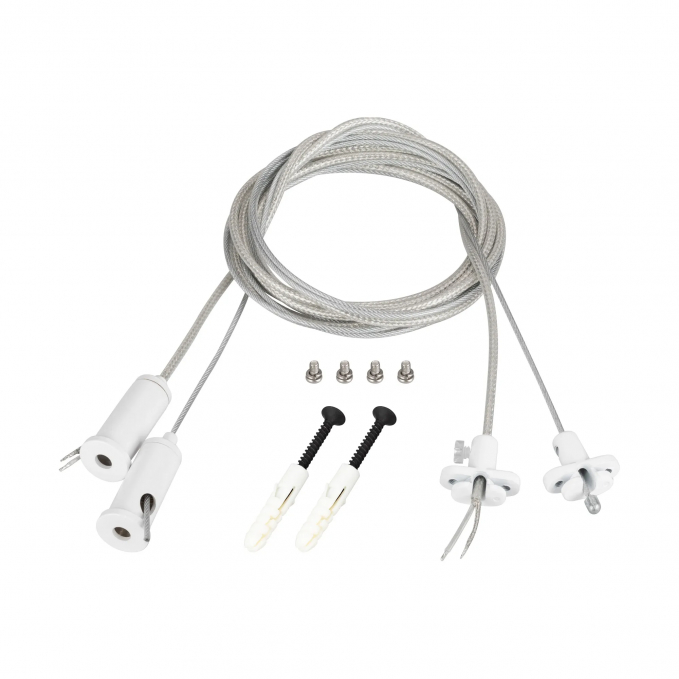 Подвес токопроводящий ARL-2x2m Set WHITE (Pad 15x2mm, 2x20AWG), Arlight, 043324, изображение 1 Подвес токопроводящий ARL-2x2m Set WHITE (Pad 15x2mm, 2x20AWG), Arlight, 043324, изображение 1