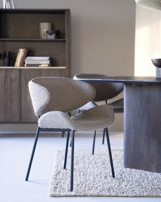Стул Haven светло-коричневый, черный, Hesby Import, HSBI_DC-24122_light_brown Стул Haven светло-коричневый, черный, Hesby Import, HSBI_DC-24122_light_brown