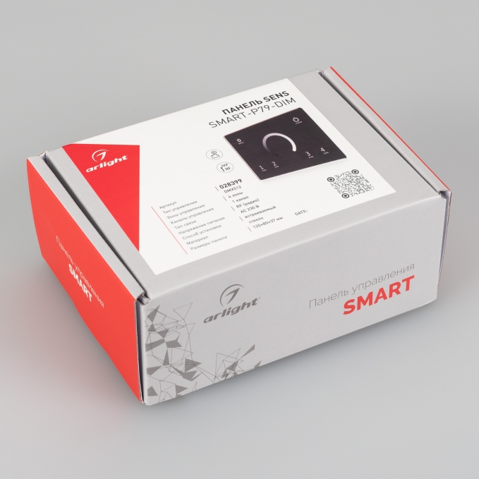 Панель Sens SMART-P79-DIM Black (230V, 4 зоны, 2.4G), Arlight, 028399, изображение 2