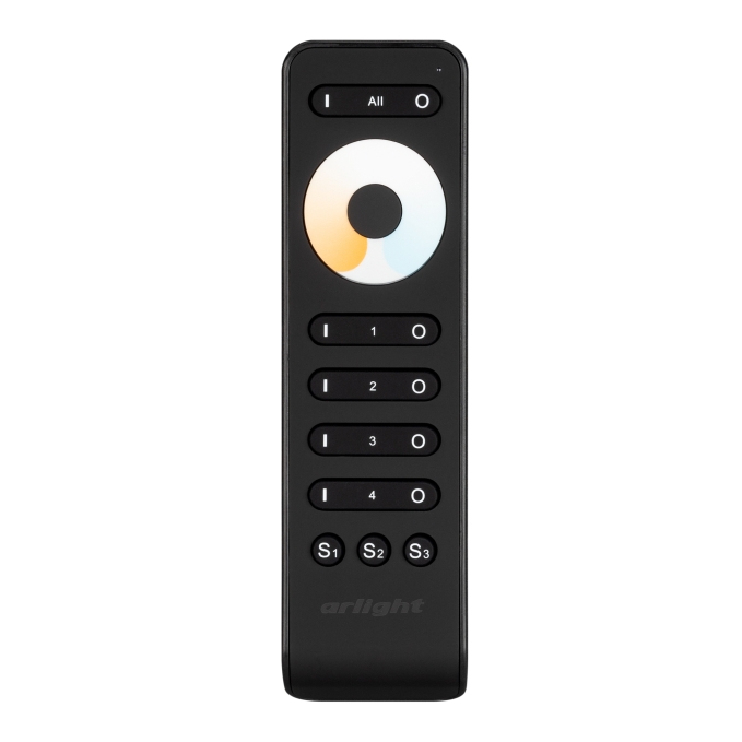 Пульт SMART-R33-MIX Black (4 зоны, 2.4G), Arlight, 032942, изображение 2 Пульт SMART-R33-MIX Black (4 зоны, 2.4G), Arlight, 032942, изображение 2