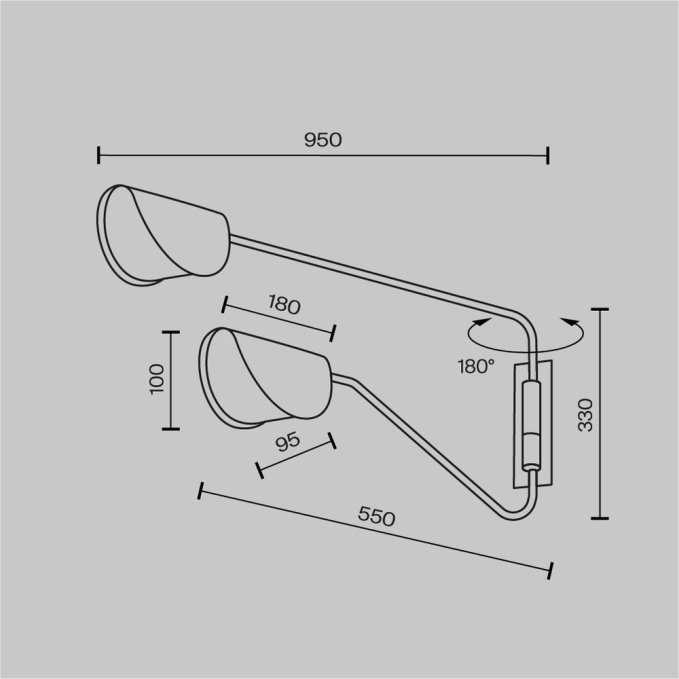Настенный светильник (бра) Основа / Stem 3000К 3Вт, C035WL-L3W3K, изображение 9 Настенный светильник (бра) Основа / Stem 3000К 3Вт, C035WL-L3W3K, изображение 9
